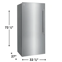 Electrolux 19 Cu. Ft. Frost-Free Upright Single Door Freezer (EI33AF80WS) - Stainless Steel