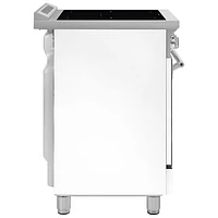 Smeg 36" 4.6 Cu Ft True Convection 5-Element Freestanding Induction Range (SPR36UIMMW) - White - Only at Best Buy