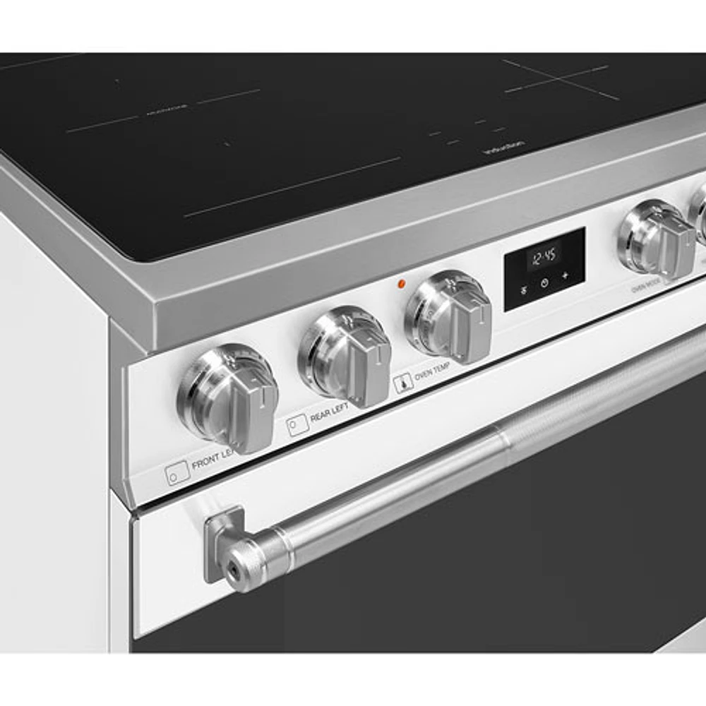 Smeg 30" 4.6 Cu. Ft. True Convection Freestanding Induction Range (SPR30UIMMW) - White - Only at Best Buy