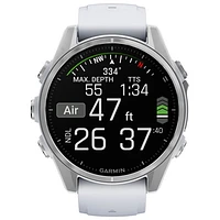 Garmin fēnix 8 43mm AMOLED Bluetooth Multisport Smartwatch - Whitestone/Silver