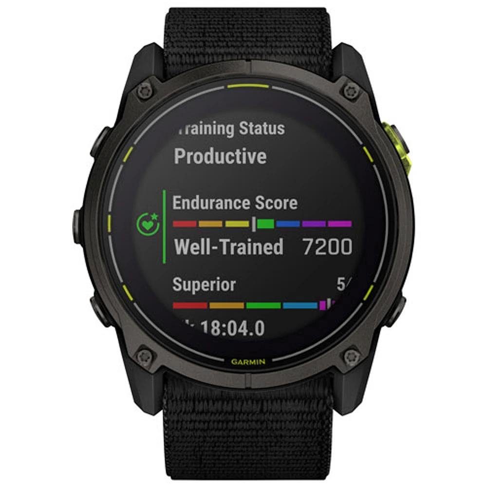 Garmin Enduro 3 51mm Solar Bluetooth Multisport Smartwatch - Black/Carbon Grey