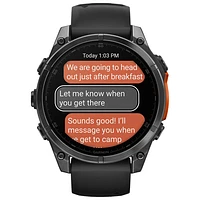 Garmin fēnix 8 47mm AMOLED Bluetooth Multisport Smartwatch - Black/Slate Grey