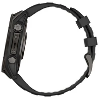 Montre intelligente multisport Bluetooth AMOLED à vitre saphir fēnix 8 de 47 mm de Garmin - Noir/Gris carbone