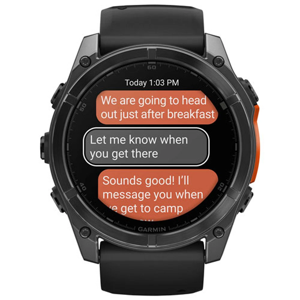 Garmin fēnix 8 51mm AMOLED Bluetooth Multisport Smartwatch - Black/Slate Grey