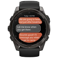 Garmin fēnix 8 51mm AMOLED Bluetooth Multisport Smartwatch - Black/Carbon Grey