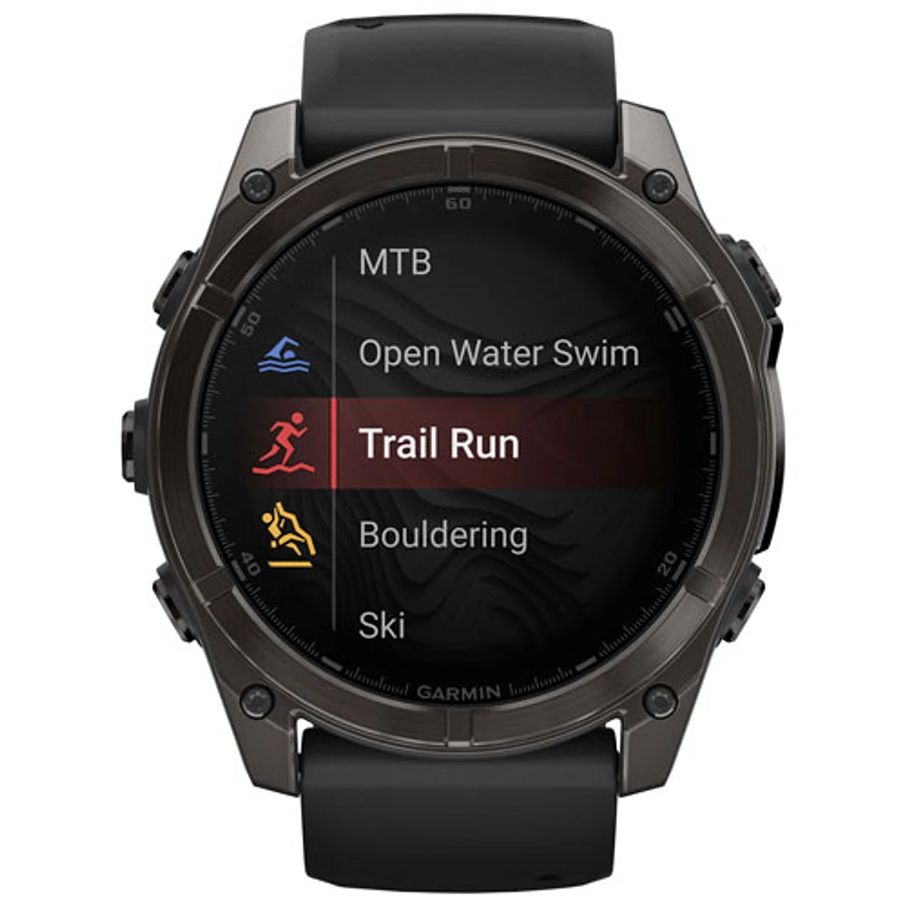 Garmin fēnix 8 51mm AMOLED Bluetooth Multisport Smartwatch - Black/Carbon Grey