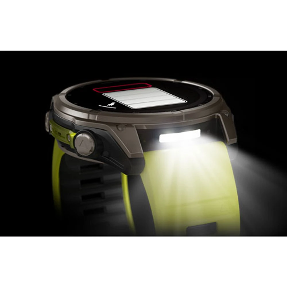 Garmin fēnix 8 51mm Sapphire Solar Bluetooth Multisport Smartwatch - Amp Yellow/Graphite/Carbon Grey