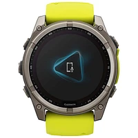 Garmin fēnix 8 51mm Sapphire Solar Bluetooth Multisport Smartwatch - Amp Yellow/Graphite/Carbon Grey