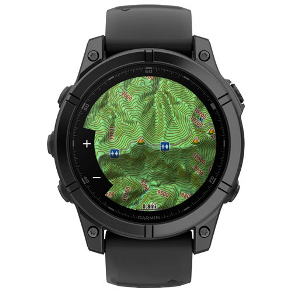 Garmin fēnix E 47mm AMOLED Bluetooth Multisport Smartwatch - Black/Carbon Grey