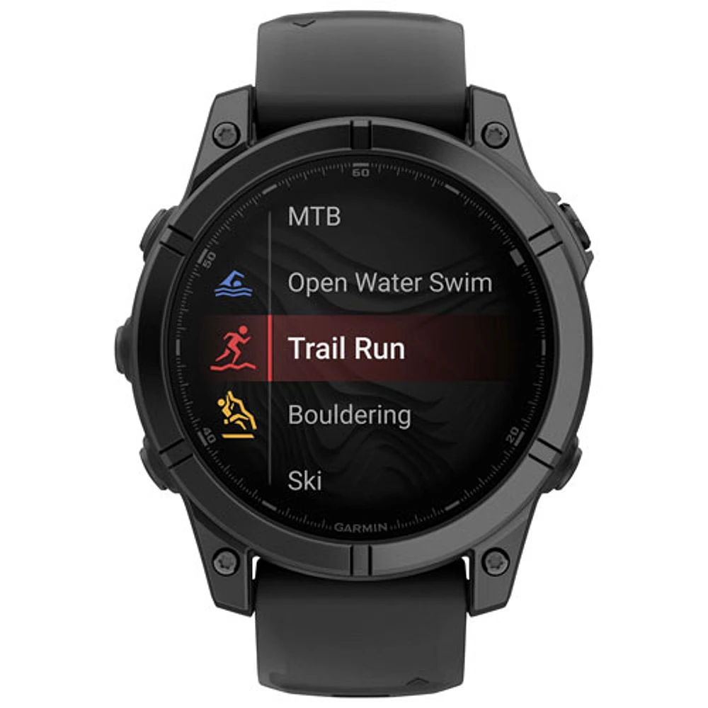 Garmin fēnix E 47mm AMOLED Bluetooth Multisport Smartwatch - Black/Carbon Grey