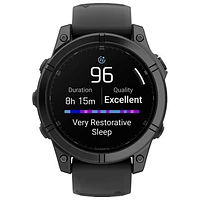 Garmin fēnix E 47mm AMOLED Bluetooth Multisport Smartwatch - Black/Carbon Grey