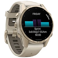 Garmin fēnix 8 43mm Sapphire AMOLED Bluetooth Multisport Smartwatch - Whitestone/Silver