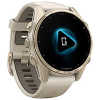 Garmin fēnix 8 43mm Sapphire AMOLED Bluetooth Multisport Smartwatch - Whitestone/Silver
