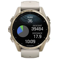 Garmin fēnix 8 43mm Sapphire AMOLED Bluetooth Multisport Smartwatch - Whitestone/Silver