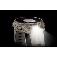 Garmin fēnix 8 43mm Sapphire AMOLED Bluetooth Multisport Smartwatch - Whitestone/Silver