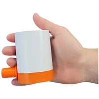 World Famous 49 Mini Air Pump - White / Orange