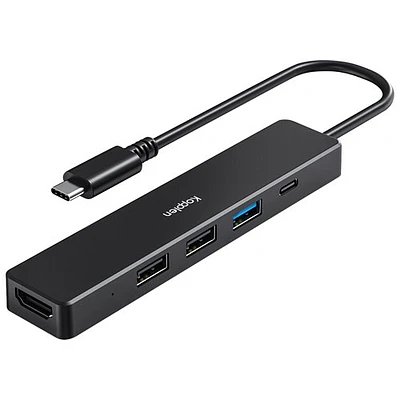 Concentrateur à 5 ports USB-C et port HDMI 4K de Kopplen (HUB-C65BLK)