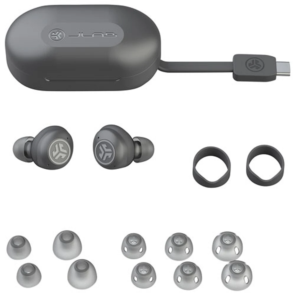 JLab Hear OTC True Wireless Hearing Aid & Earbuds - Graphite