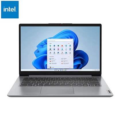 Portable de 14 po IdeaPad 1i de Lenovo - Gris nuage (Celeron N4500 d'Intel/RAM 4 Go/SSD 128 Go/Windows 11)