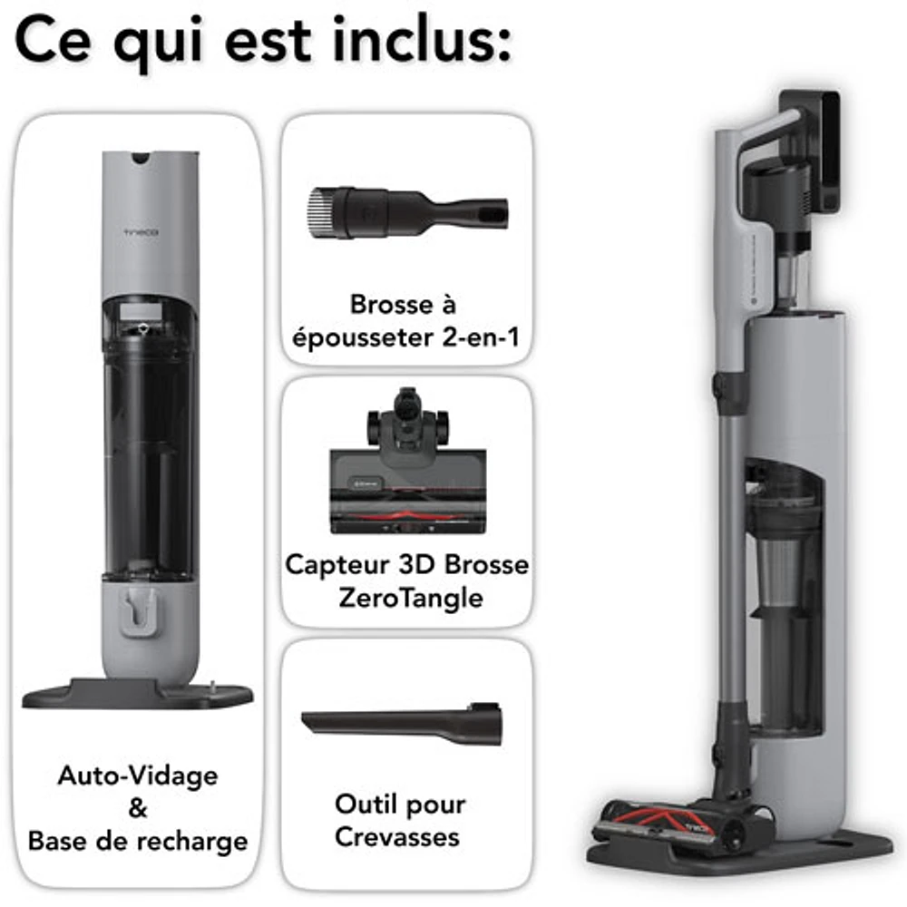 Aspirateur-balai sans fil GO Station de Tineco - Gris/Noir