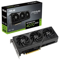 ASUS Prime GeForce RTX 4070 SUPER OC Edition 12GB GDDR6X Video Card - English