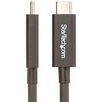 StarTech 2m (6.6 ft.) USB-C/USB-C ThunderBolt 4.0 Cable (A40G2MB-TB4-CABLE) - Black