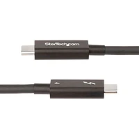 StarTech 2m (6.6 ft.) USB-C/USB-C ThunderBolt 4.0 Cable (A40G2MB-TB4-CABLE) - Black