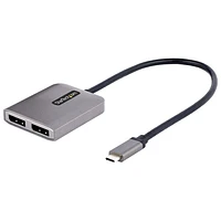 StarTech USB-C to Dual DisplayPort 1.4 Adapter (MST14CD122DP) - Space Grey