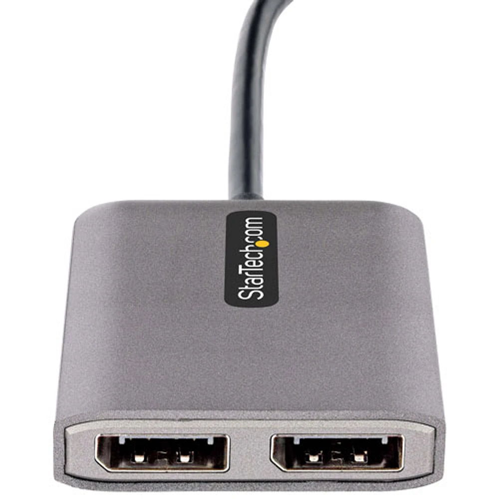 StarTech USB-C to Dual DisplayPort 1.4 Adapter (MST14CD122DP) - Space Grey