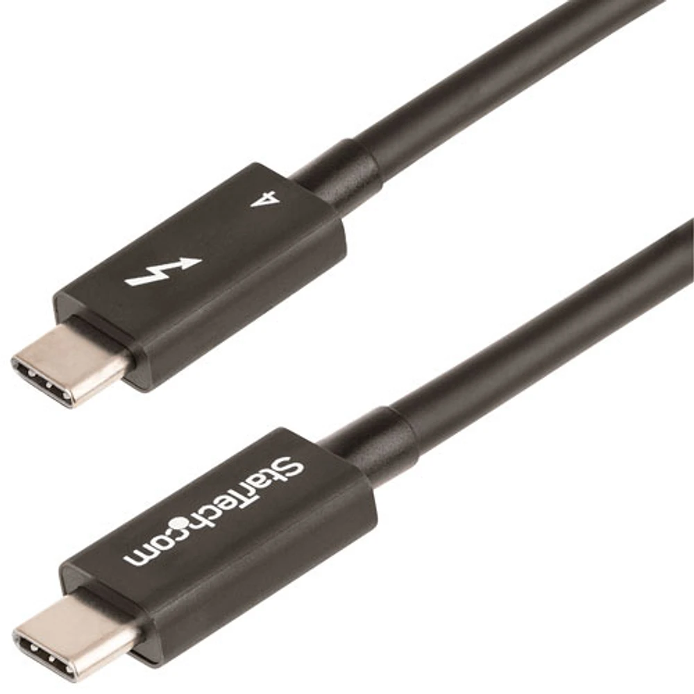 Câble USB-C/USB-C ThunderBolt 4.0 de 1 m (3,3 pi) de StarTech (TBLT4MM1M) - Noir