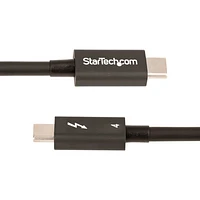 StarTech 1m (3.3 ft.) USB-C/USB-C ThunderBolt 4.0 Cable (TBLT4MM1M) - Black