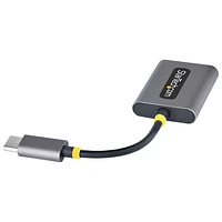 Adaptateur de casque d'écoute USB-C à 3,5 mm double de StarTech - Noir/Gris spatial