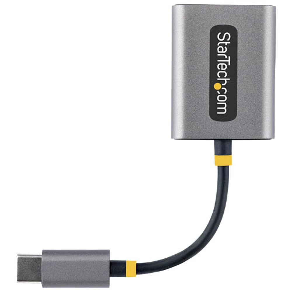 Adaptateur de casque d'écoute USB-C à 3,5 mm double de StarTech - Noir/Gris spatial