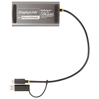 Adaptateur USB-C/USB-A à deux ports HDMI de StarTech avec intercommunication Power Delivery 100 W (109B-USBC-HDMI) - Gris