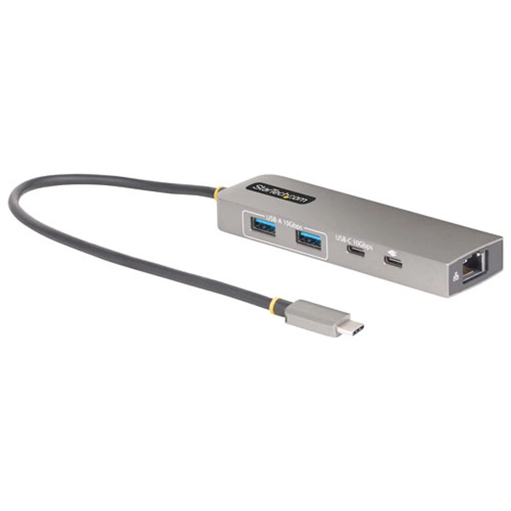 StarTech 3-Port 2.5 Gbps Ethernet 100W USB-C Hub - Space Grey