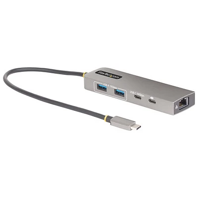 Concentrateur USB-C Ethernet 2,5 Gb/s de 100 W à 3 ports de StarTech - Gris cosmique