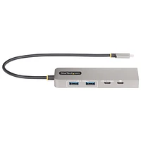 StarTech 3-Port 2.5 Gbps Ethernet 100W USB-C Hub - Space Grey