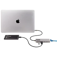 StarTech 3-Port 2.5 Gbps Ethernet 100W USB-C Hub - Space Grey