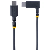 Câble USB-C à USB-C angle droit de 2 m (6,6 pi) de StarTech (R2CCR-2M-USB-CABLE) - Noir