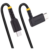 Câble USB-C à USB-C angle droit de 2 m (6,6 pi) de StarTech (R2CCR-2M-USB-CABLE) - Noir