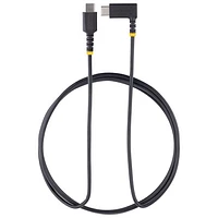 Câble USB-C à USB-C angle droit de 2 m (6,6 pi) de StarTech (R2CCR-2M-USB-CABLE) - Noir