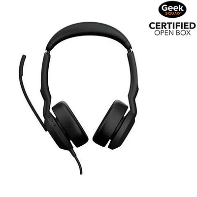 Open Box - Jabra Evolve2 50 On-Ear Active Noise Cancelling Truly Wireless Headsets with Mic (25089-989-999)