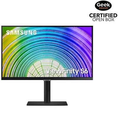 Boîte ouverte - Moniteur IPS WQHD 75 Hz 5 ms USB-C de 24 po de Samsung avec support à hauteur réglable (LS24A608UCNXGO)