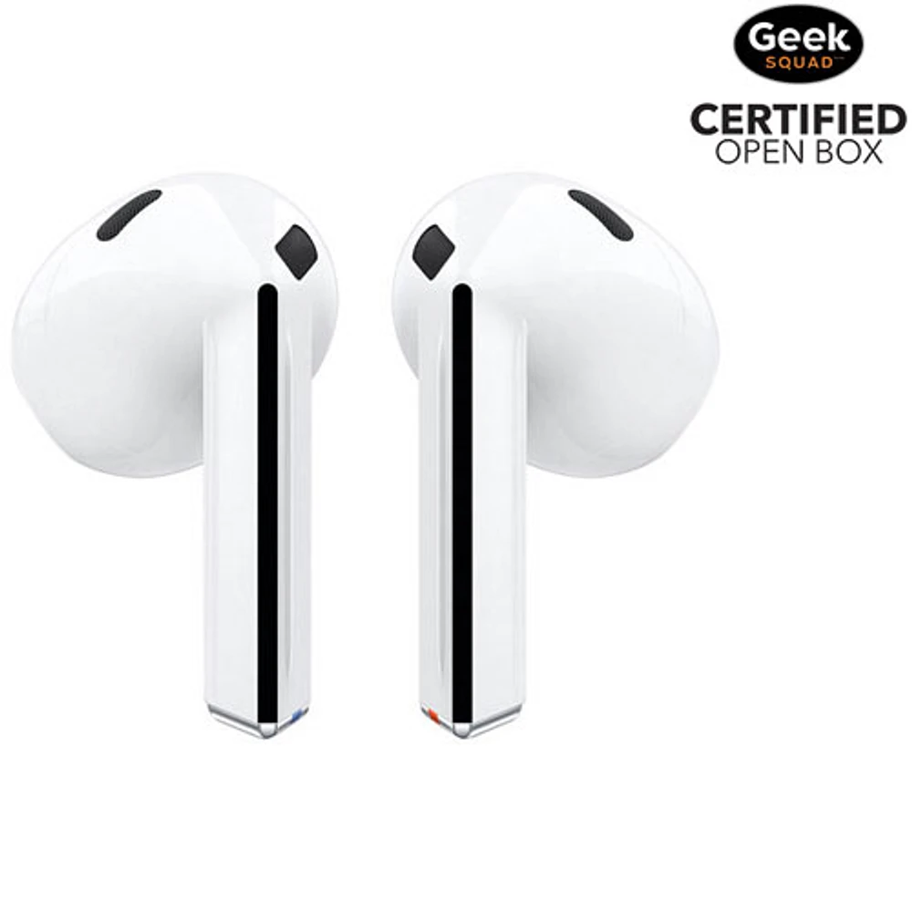 Boîte ouverte - Écouteurs boutons 100 % sans fil à isolation sonore Galaxy Buds3 de Samsung - Blanc