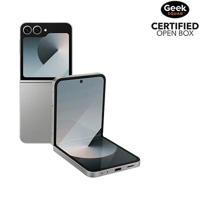 Boîte ouverte - Galaxy Z Flip6 5G de Go de Samsung - Ombre argentée