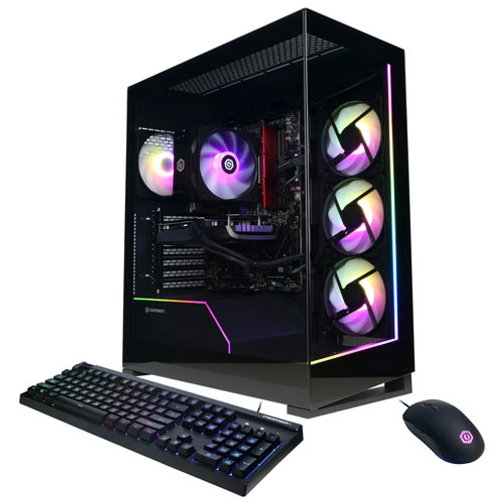 CyberPowerPC Gamer Master Gaming PC - Black (AMD Ryzen 7 8700F/16GB RAM/2TB SSD/NVIDIA RTX 4060/Win11) - English