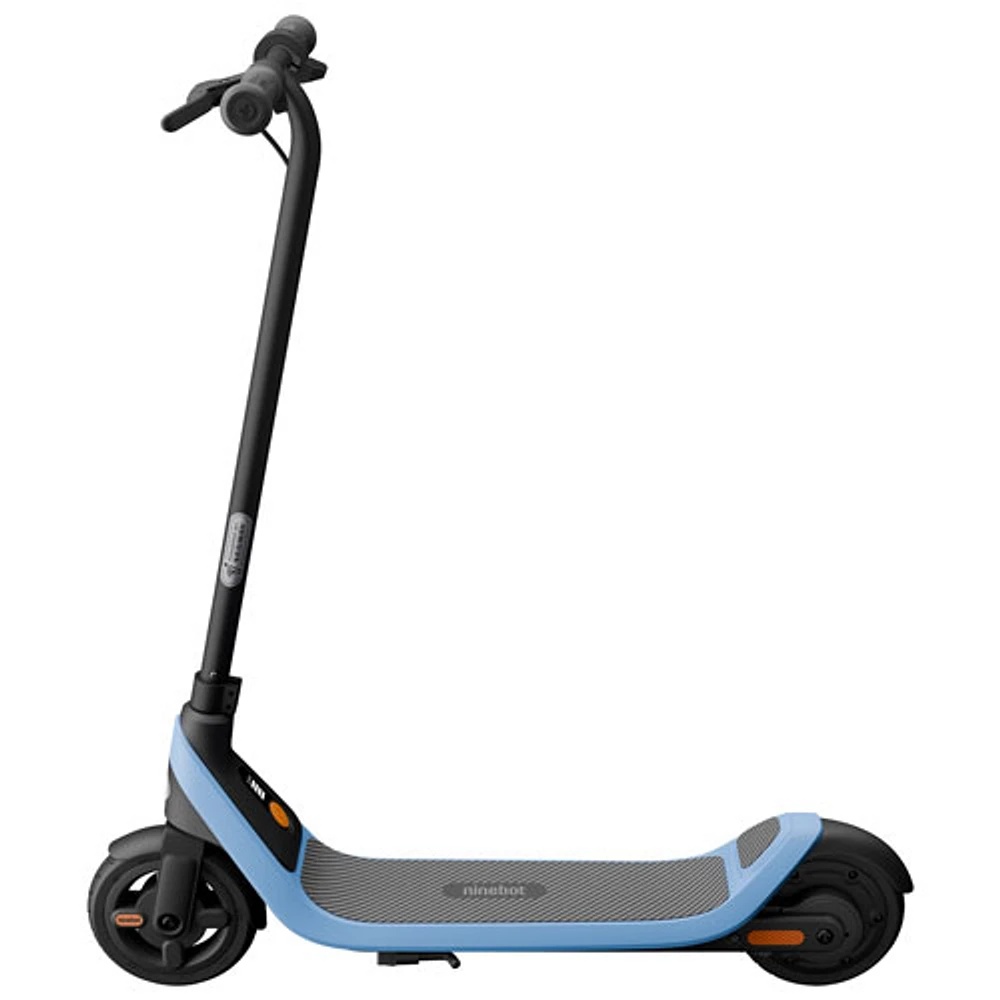 Trottinette électrique pour enfants Ninebot eKickScooter C2 Lite de Segway (moteur 120 W/portée 14 km/vitesse maximale 16 km/h) - Gris foncé/Bleu