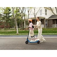 Trottinette électrique pour enfants Ninebot eKickScooter C2 Lite de Segway (moteur 120 W/portée 14 km/vitesse maximale 16 km/h) - Gris foncé/Bleu