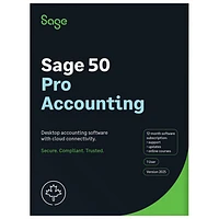 Sage 50 Pro Accounting 2025 (PC) - 1 User - 1 Year Subscription