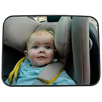 EZI LED Baby Car Seat Classic Mirror - Black - Made from Recycled Plastic